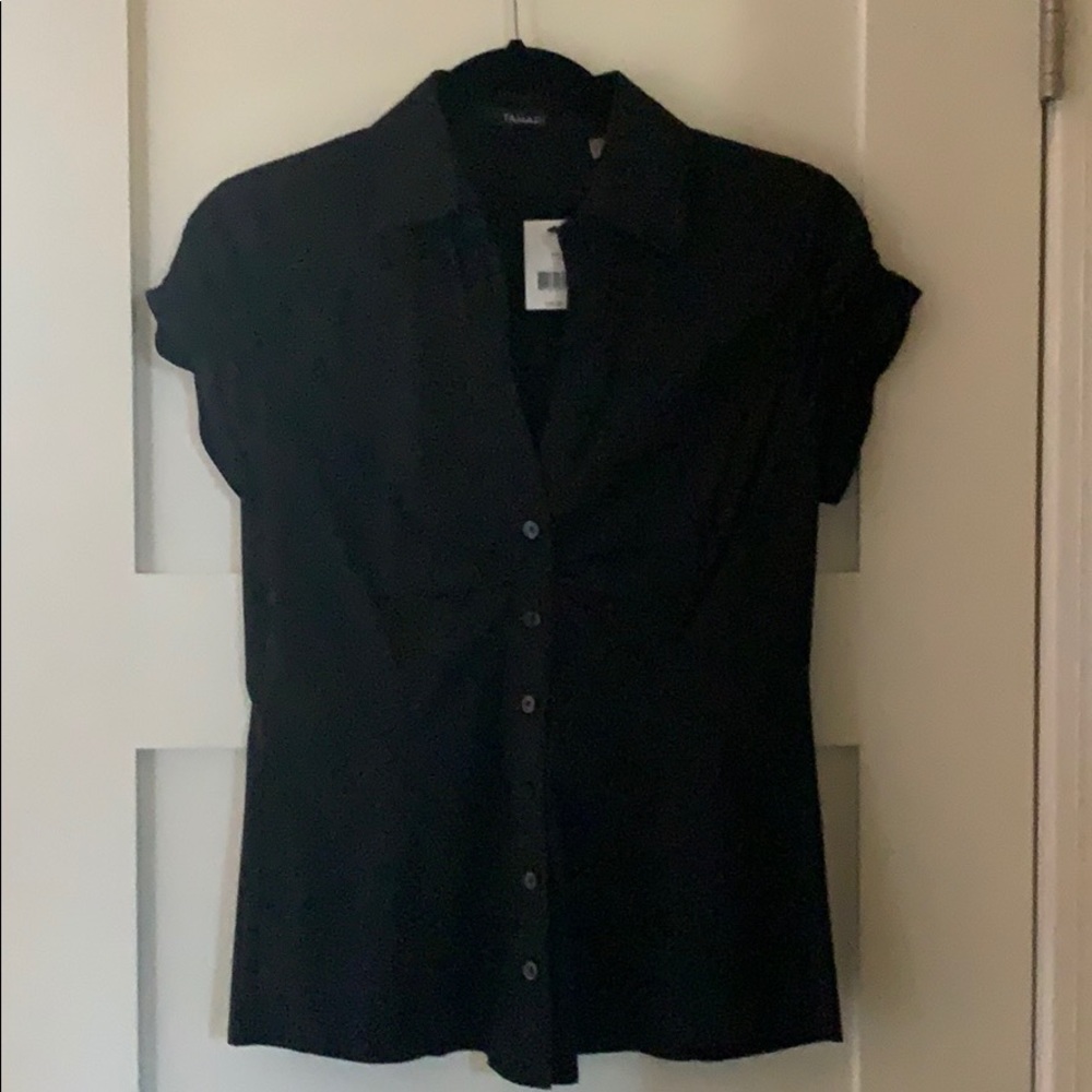 Tahari black dress shirt